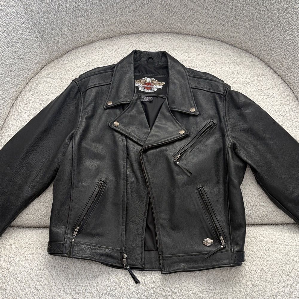Harley-Davidson Black Leather Motorcycle Jacket